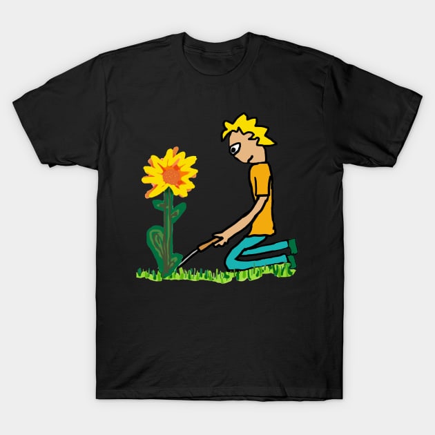 Weeding Lawn T-Shirt by Mark Ewbie